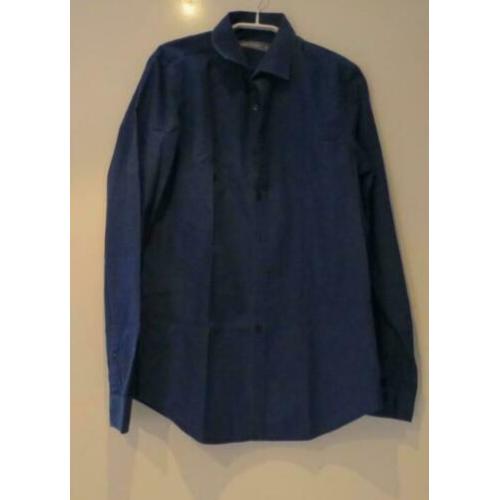 Angelo Litricio blauw overhemd maat M
