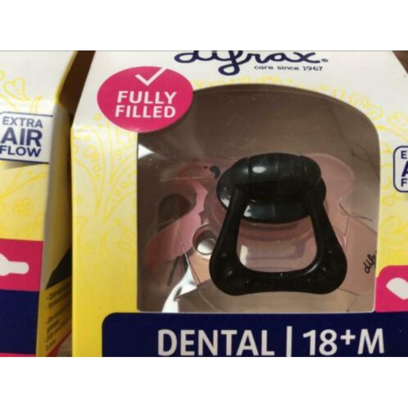 Nieuwe Difrax dental speen/spenen 18+