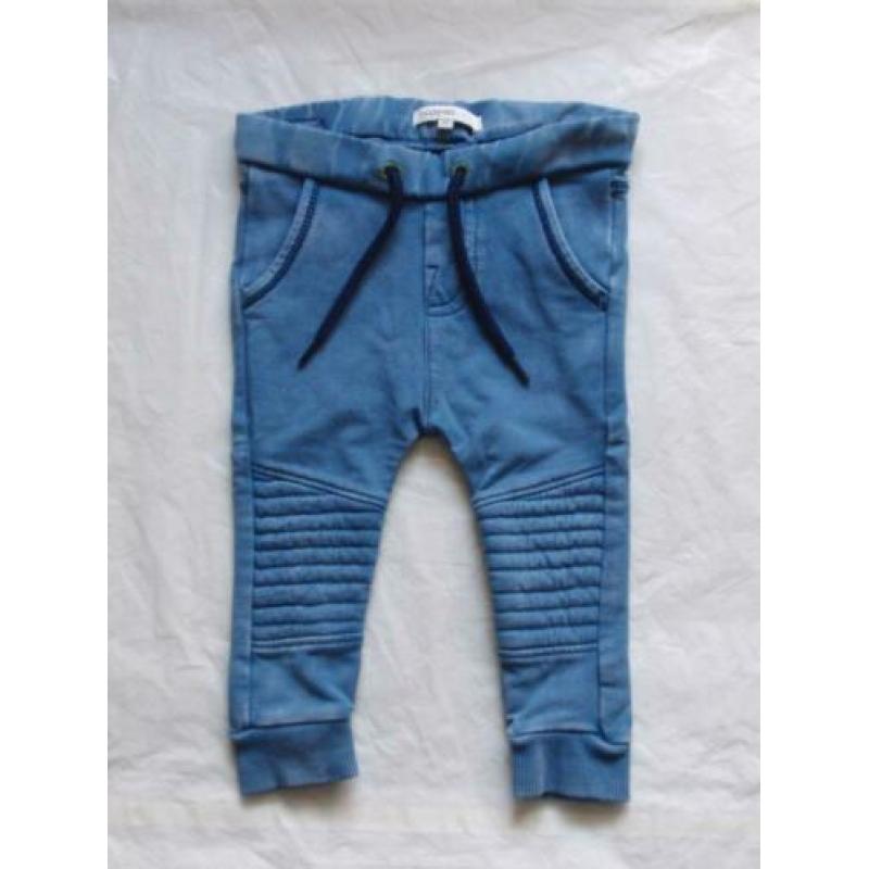 Setje Noppies Blauw Jogdenim Jeans Biker Broekje Shirt mt 62