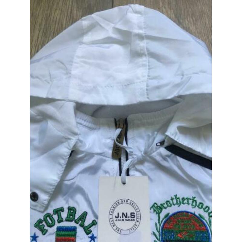 Nieuw Zomerjas Maat 86 / 92 wit groen