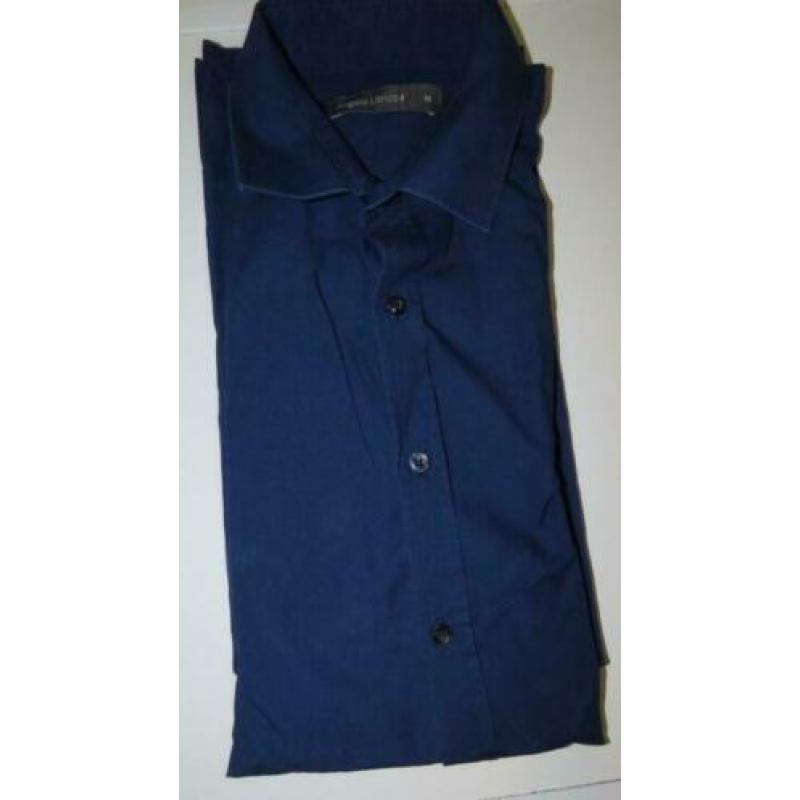 Angelo Litricio blauw overhemd maat M