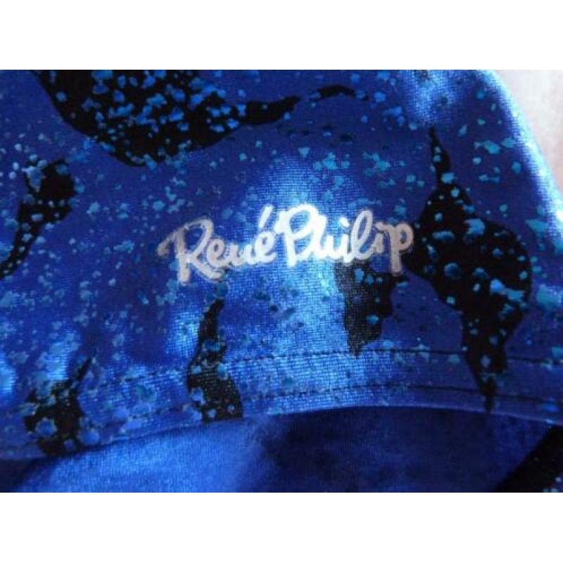 Blauwe bikini met goudkleurige draad van Rene Philip