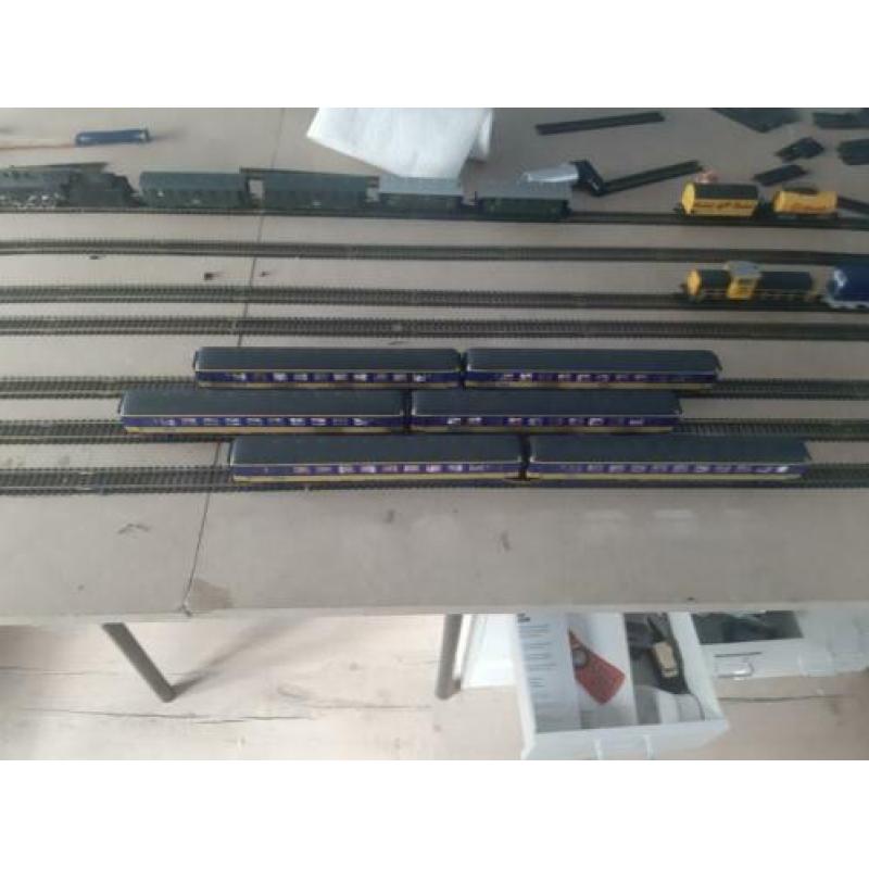 NS ick/icr DC rijtuigenset met binnenverlichting h0 marklin