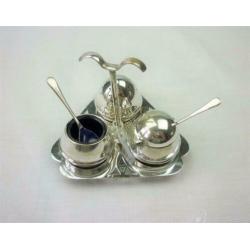 Opruiming Art Deco set 6 dlg. zilverpl./ B2978
