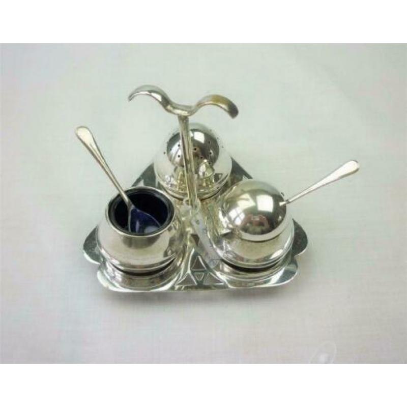 Opruiming Art Deco set 6 dlg. zilverpl./ B2978