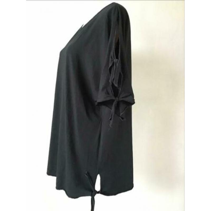 Máxima Fashion zwart shirt maat 48