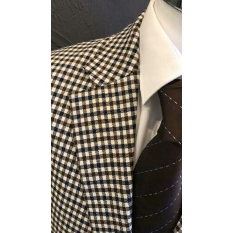 Geruit Colbert van EDUARD DRESSLER by LORO PIANA. Maat 106