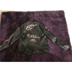 Bekende leren Zara jas maat M