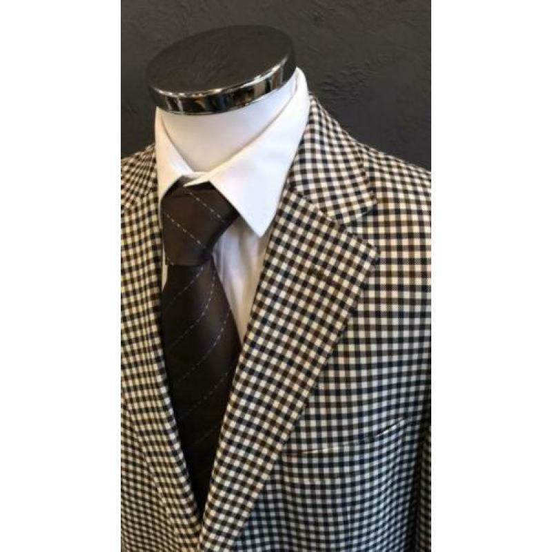 Geruit Colbert van EDUARD DRESSLER by LORO PIANA. Maat 106