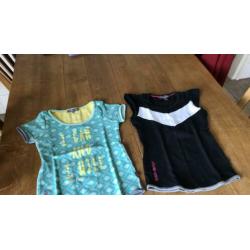 Twee Ninni Vi shirts maat 122
