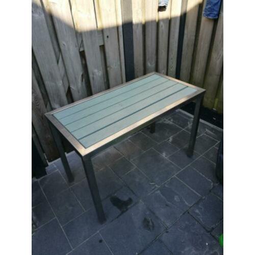 Te koop rvs tuin tafel