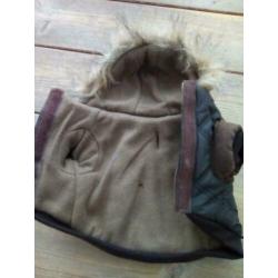 Honden jasje - gewatteerd met fleece voering - kleine hond