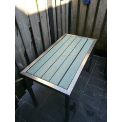 Te koop rvs tuin tafel