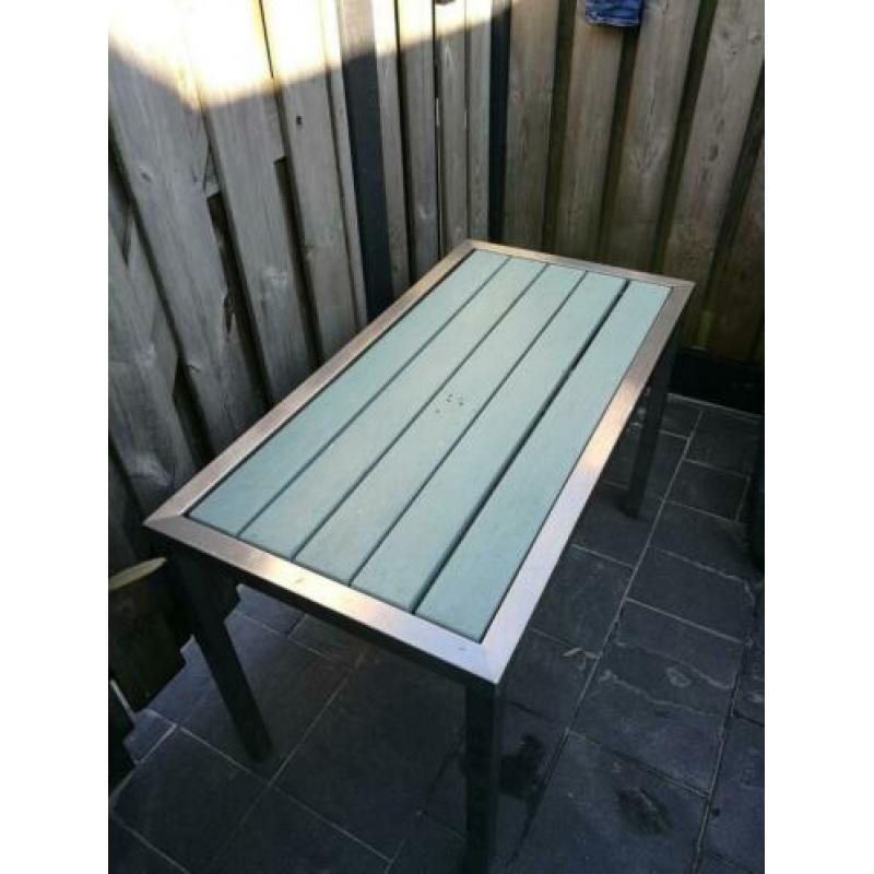 Te koop rvs tuin tafel