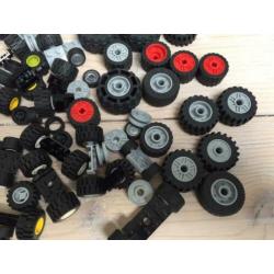 Partij Lego City onderdelen wielen voor auto autowielen