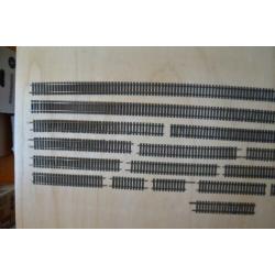 Peco flex rail, messing uitvoering, HO, goede staat.