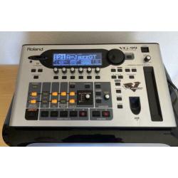 Roland vg99 vg-99 gitaar synthesizer en footcontroller