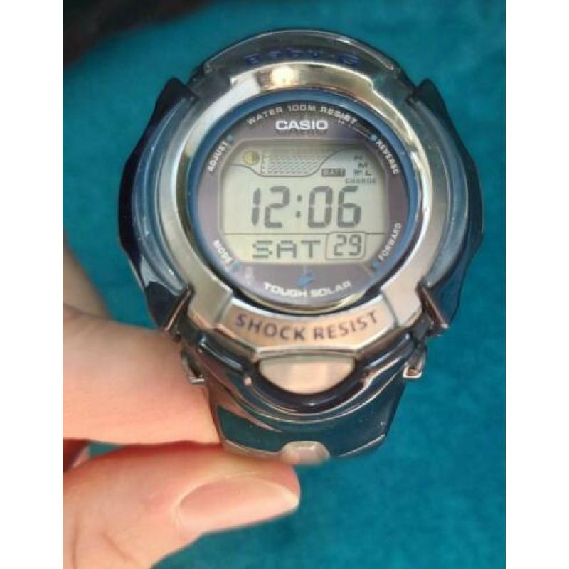 Baby G Casio horloge blauw Water resistant 10 bar dames