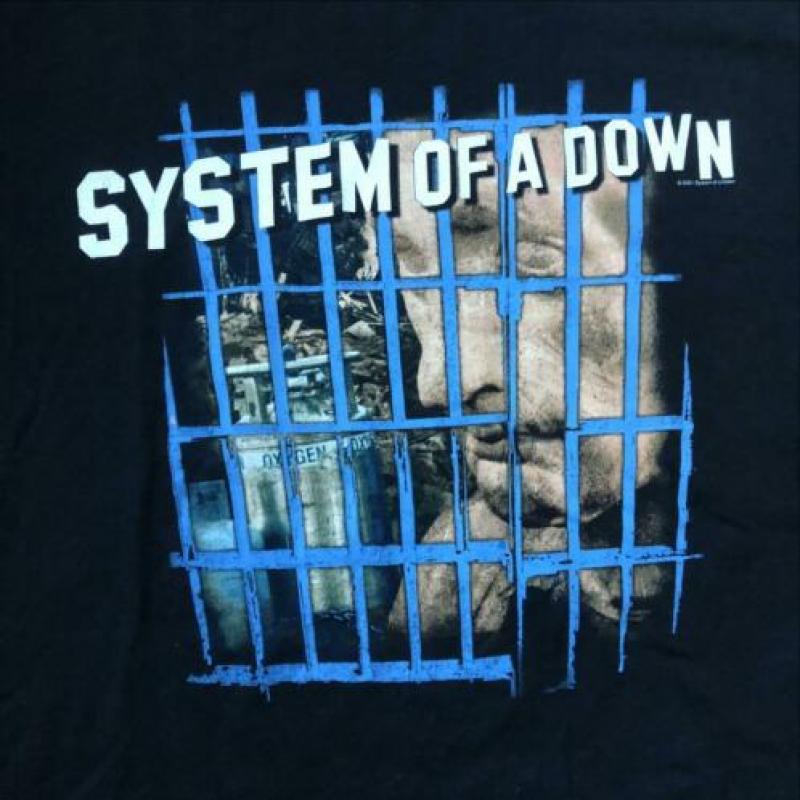 System Of A Down 2001 band shirt metal vintage tour