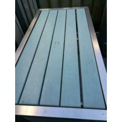 Te koop rvs tuin tafel