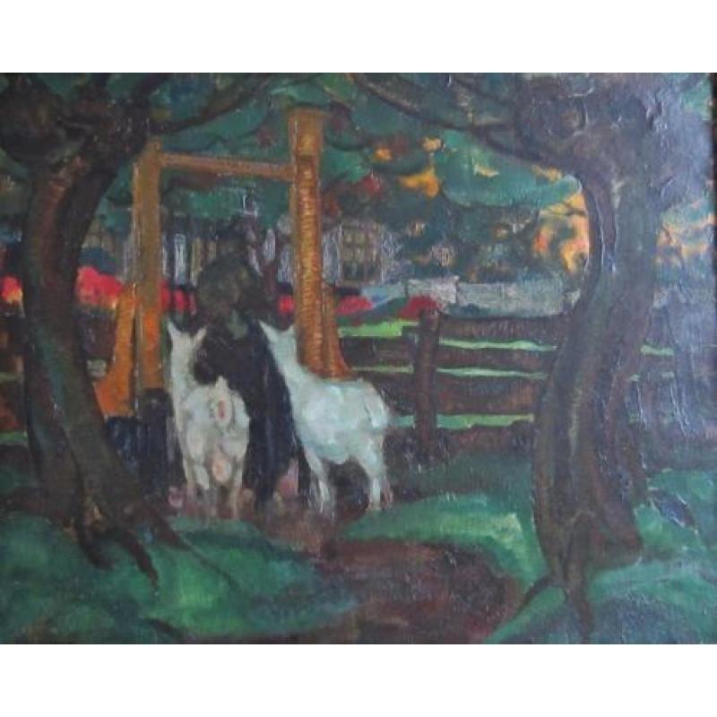 ==Harmen Meurs 1891-1964==geiten bij boerderij==ca 1920===