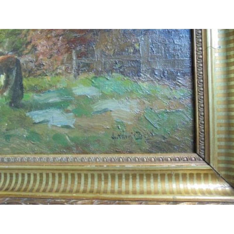 Anthonie Beek 1882 - 1954 Boerenlandschap