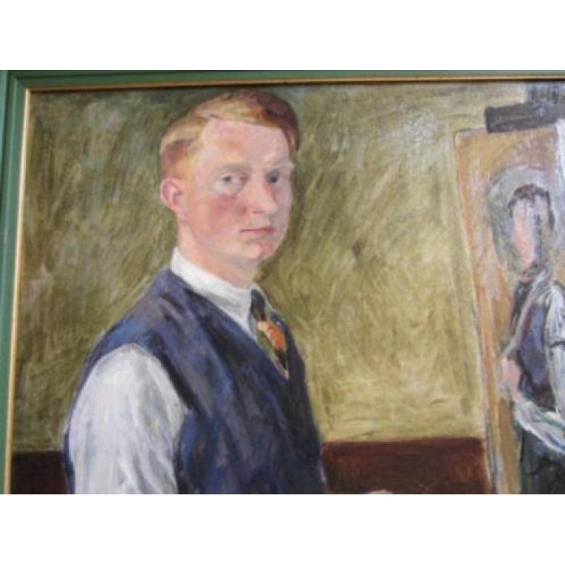 DUITS=Erwin Theegarten 1904-1979=zelfportret in het atelier=