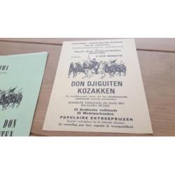 Programma kozakken, paarden, caballero, jaren '60.