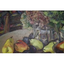 Fer De Smedt, stilleven met bloemen en fruit