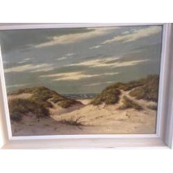 Schilderij schilder Noordberg olieverf duinen voorstelling