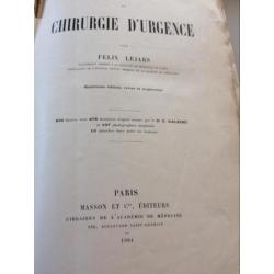 Antiek Frans boek over chirurgie 1904 Lejars chirurgie
