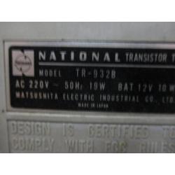 Vintage transistor TV National TR 932B'