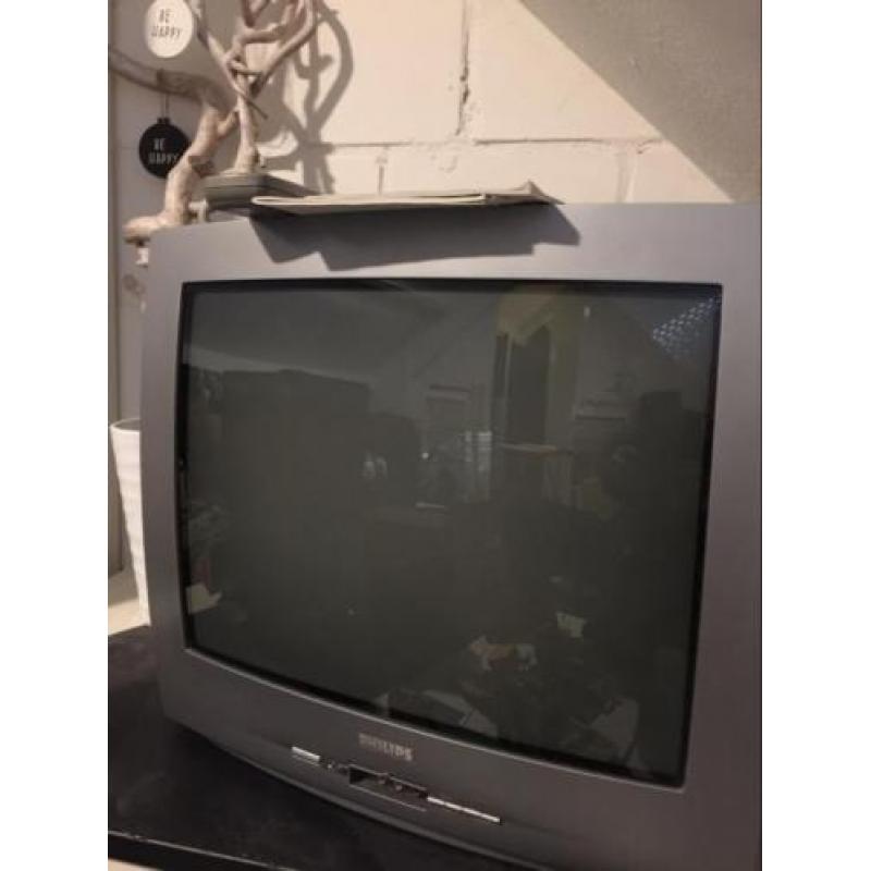 Mooie Philips tv met boekjes, 50 cm