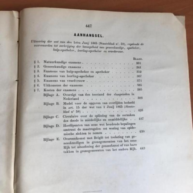 Verslag aan den Koning, over het jaar 1868