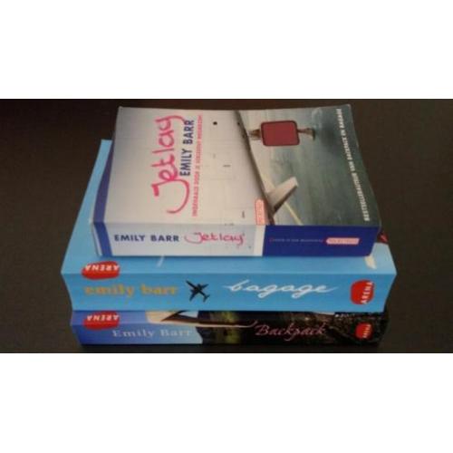 3 boeken van Emily Barr (Backpack - Bagage - Jetlag)