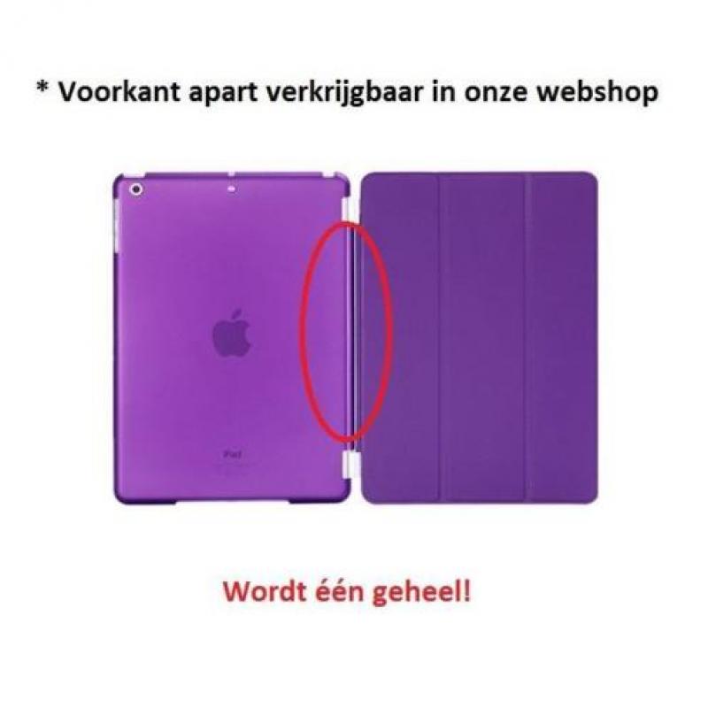iPad Air 1 achterkant hoes hoesje case Doorzichtig - Paars