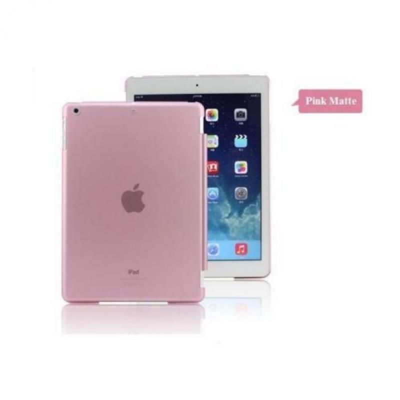 iPad Air 1 achterkant hoes hoesje case Doorzichtig - Roze