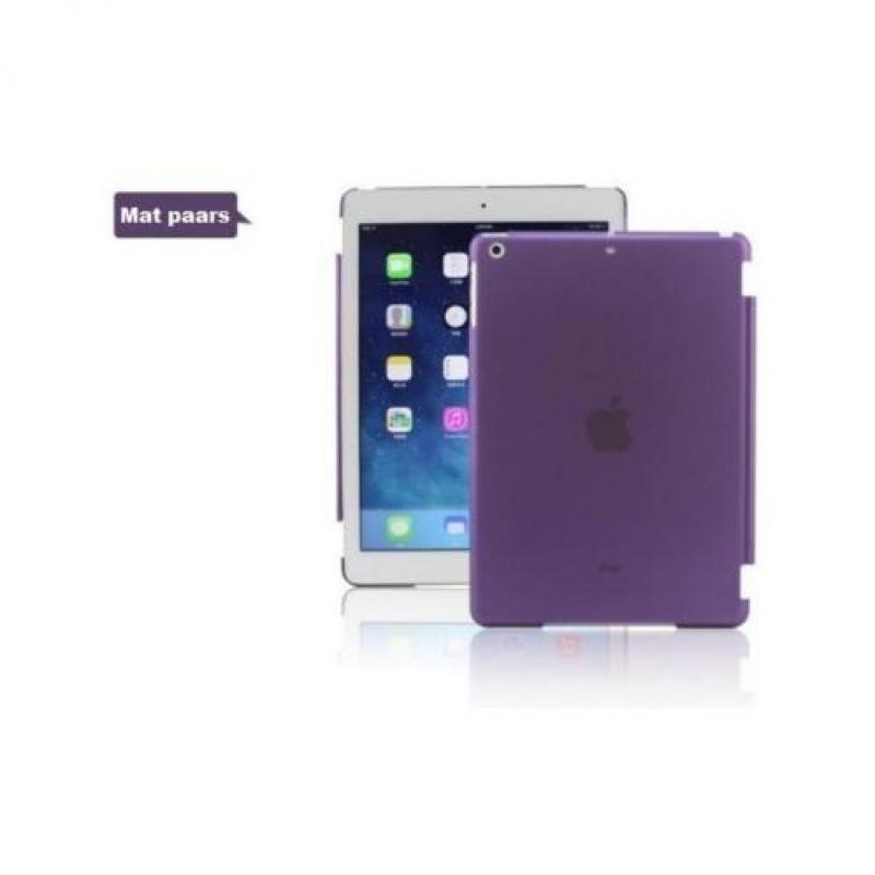 iPad Air 1 achterkant hoes hoesje case Doorzichtig - Paars