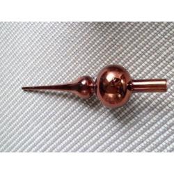 55 bruin en 25 goudkleurig kerstballen en piek (glas)