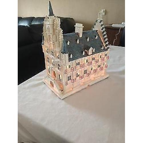 kersthuis groote witte herenhuis
