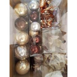 Kerstboomversiering naturel/bruin