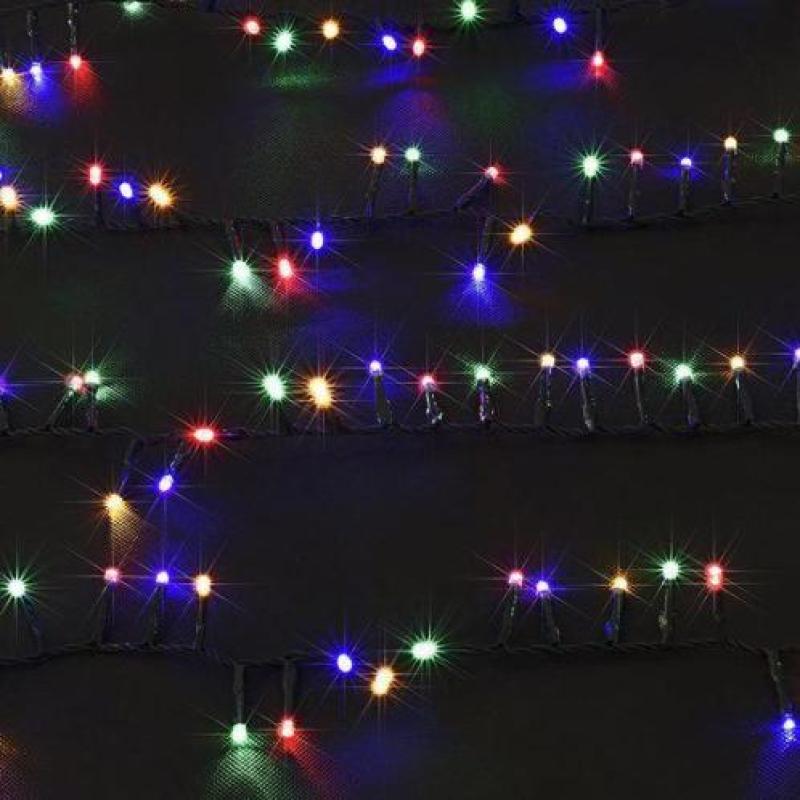 Kerstverlichting, 14 m, 700 led´s,bont gekleurd, kerstsli...