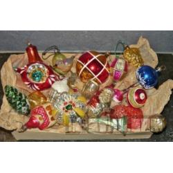 Oude Kerstballen figuurtjes vogeltjes pieken & VEEL MEER!!