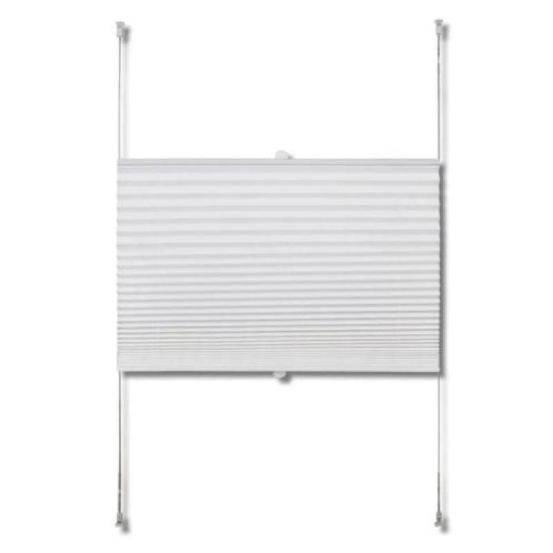 vidaXL Plisséjaloezie 50x125 cm wit