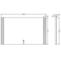 Spiegel Sunny Dimbare Led 60X100 Cm