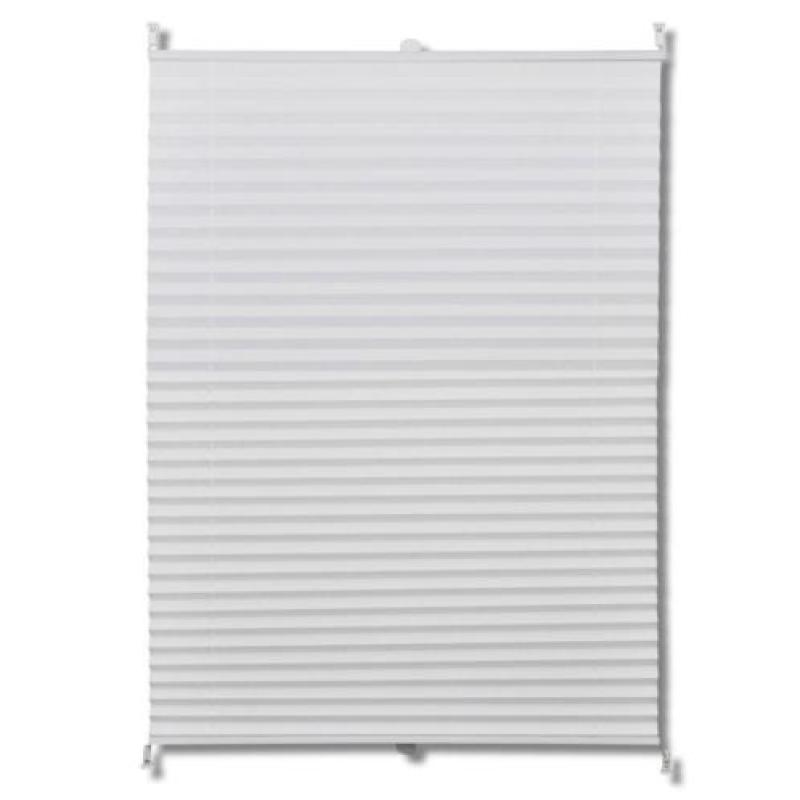vidaXL Plisséjaloezie 50x125 cm wit
