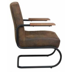 ROBUUST RUITPATROON | Fauteuil Mustang stof bruin | OP=OP