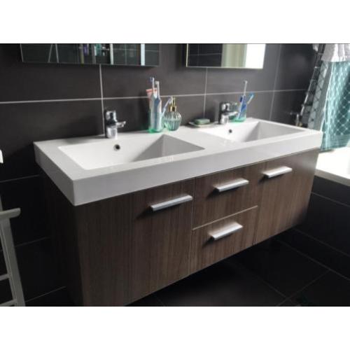 Wasmeubel 130 breed incl kranen
