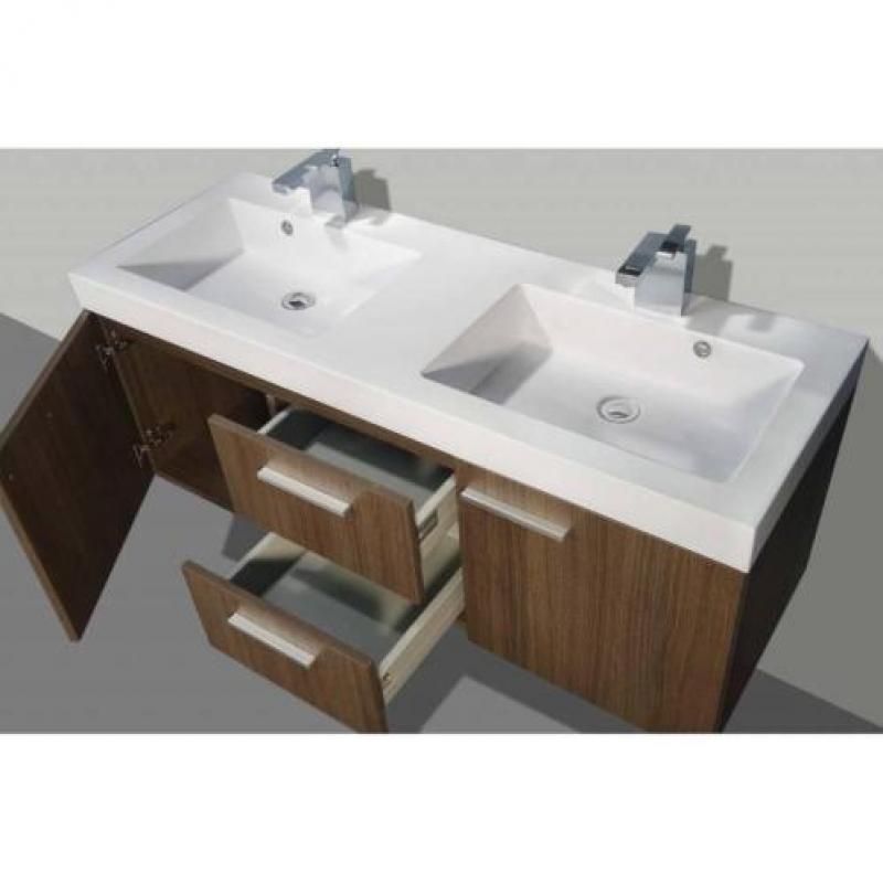 Badmeubel California 131 Cm Grey Oak Met Spiegels