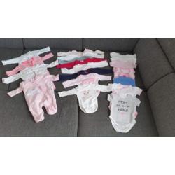 Groot pakket baby meisjes kleding maat 50/56